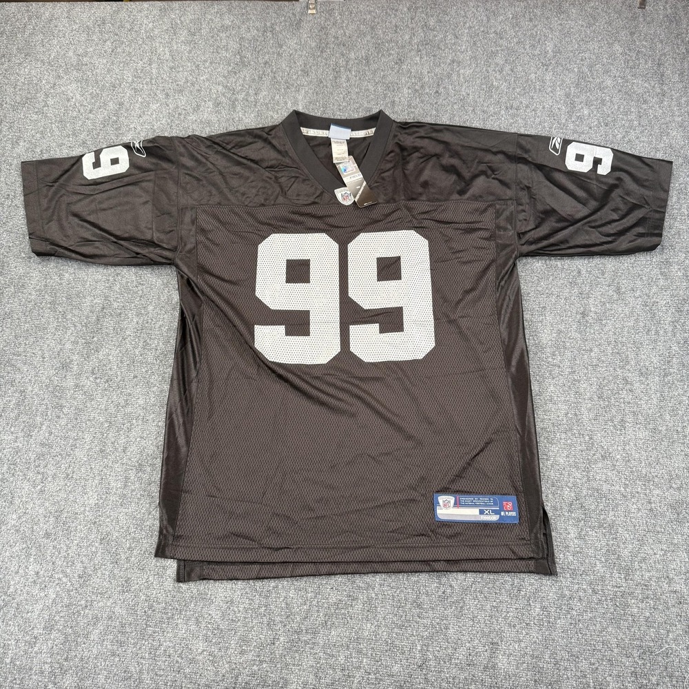 Oakland Raiders Jersey Mens XL NFL Football Player‎ Houston 99 Reebok On Field